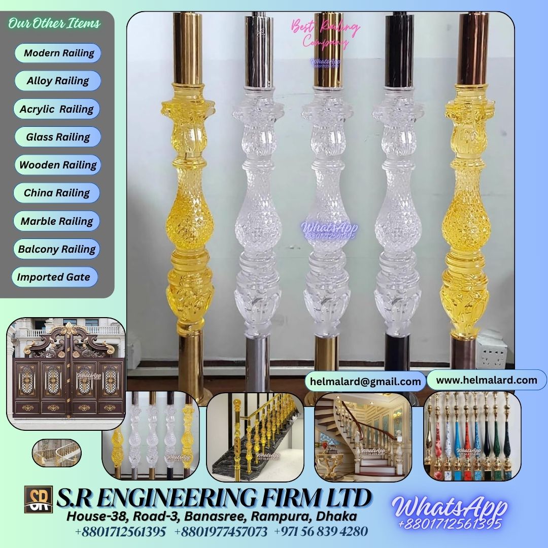 Acrylic Staircase Railing - SR Engineering Firm Category