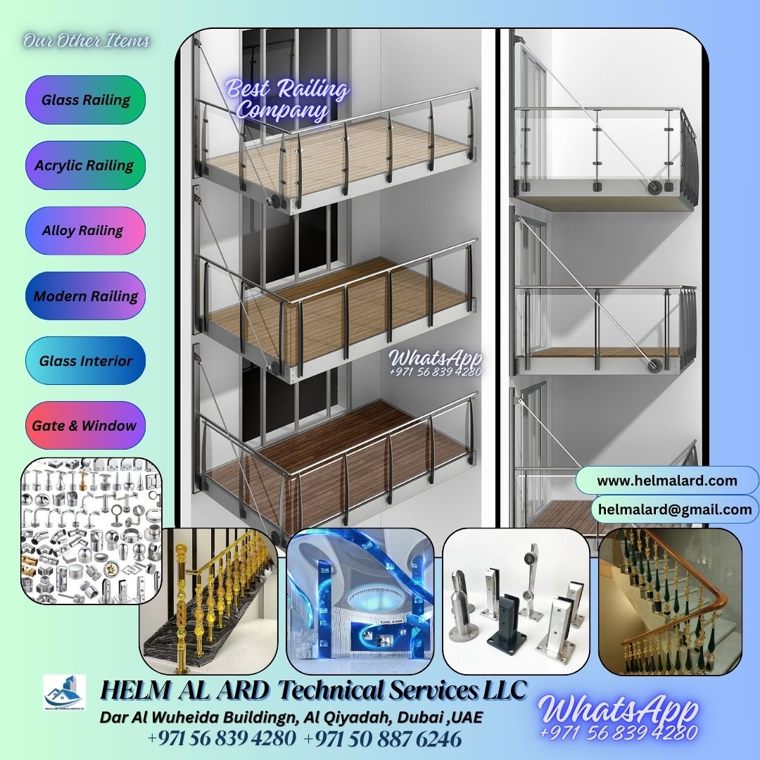 Glass Balustrade Dubai - SR Engineering Firm