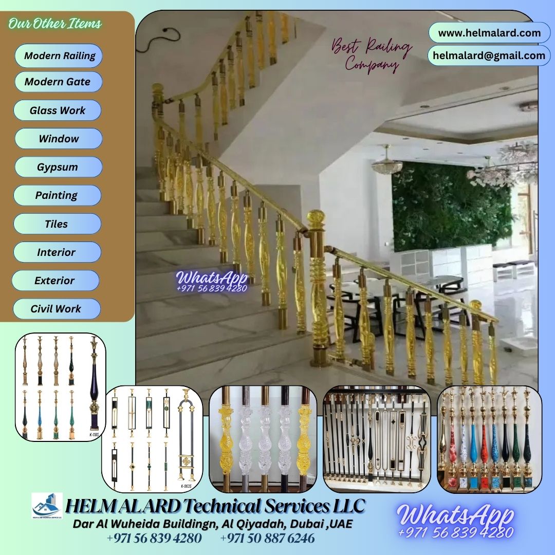 Acrylic Railing  Import by Dubai - SR Engineering Firm