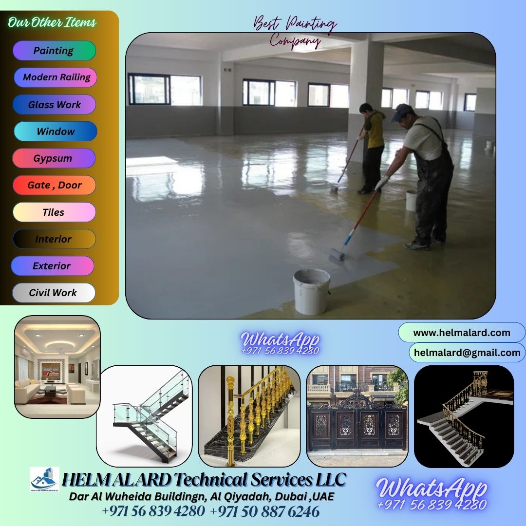 Garage Epoxy Painting work in Ajman,Sharjah,Dubai, - SR Engineering Firm