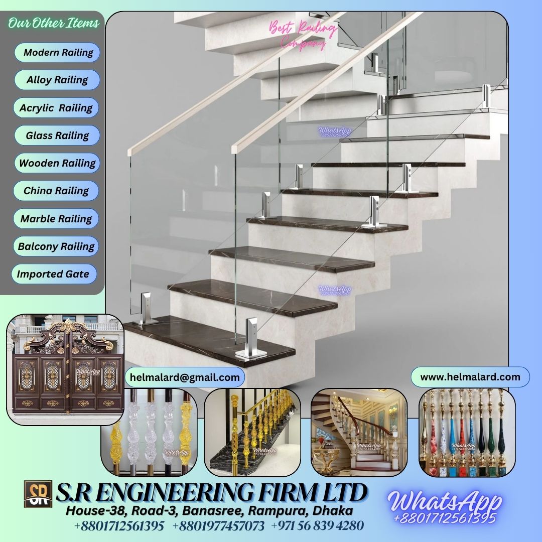 Glass Railing in Bangladesh - SR Engineering Firm