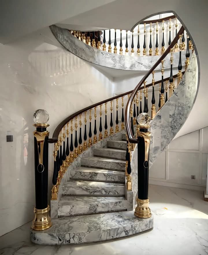 Aluminum modern Staircase Dubai UAE - SR Engineering Firm