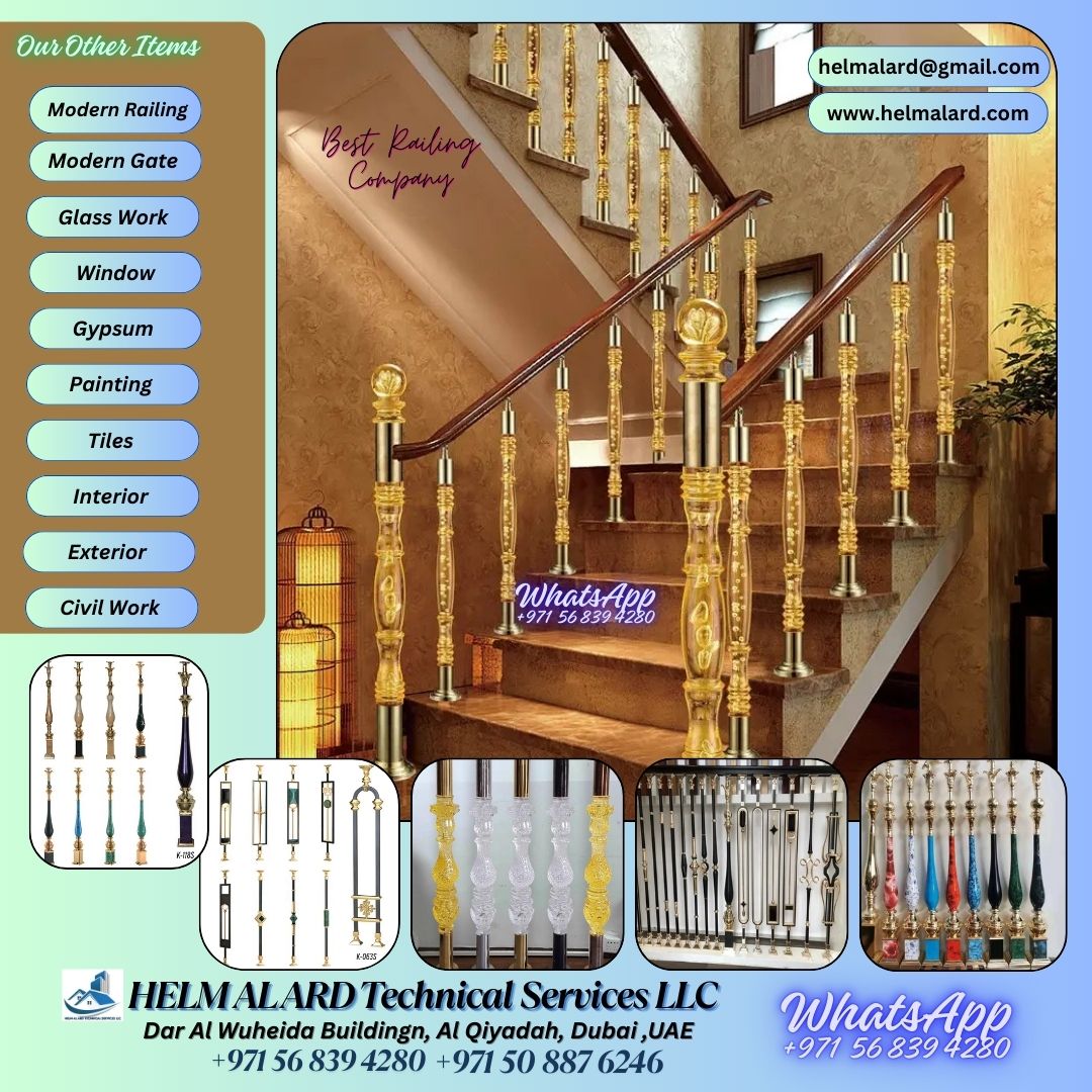Acrylic Railing in  CHINA Import by Dubai - SR Engineering Firm