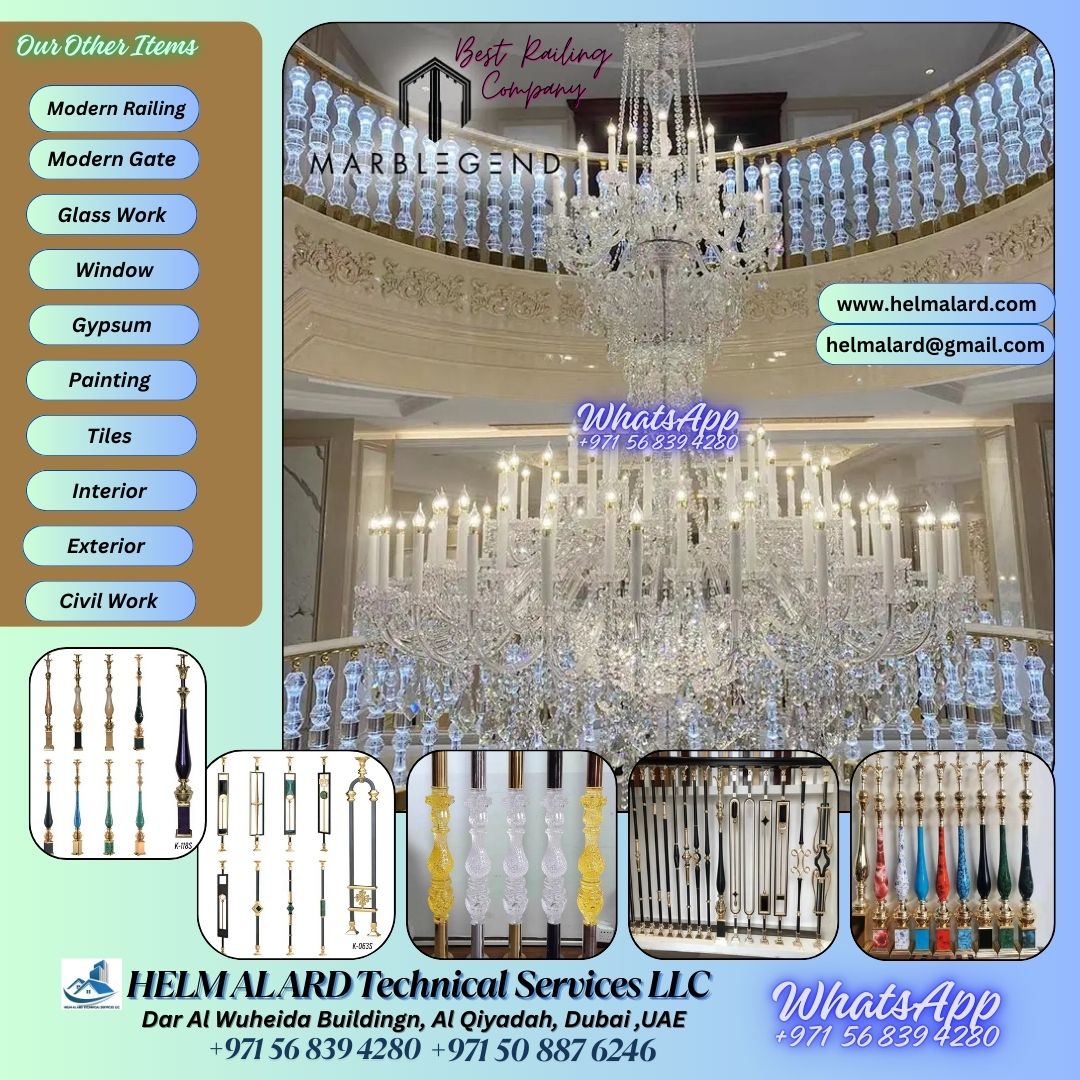 Staircase handrail importer And Fabrication Dubai, - SR Engineering Firm