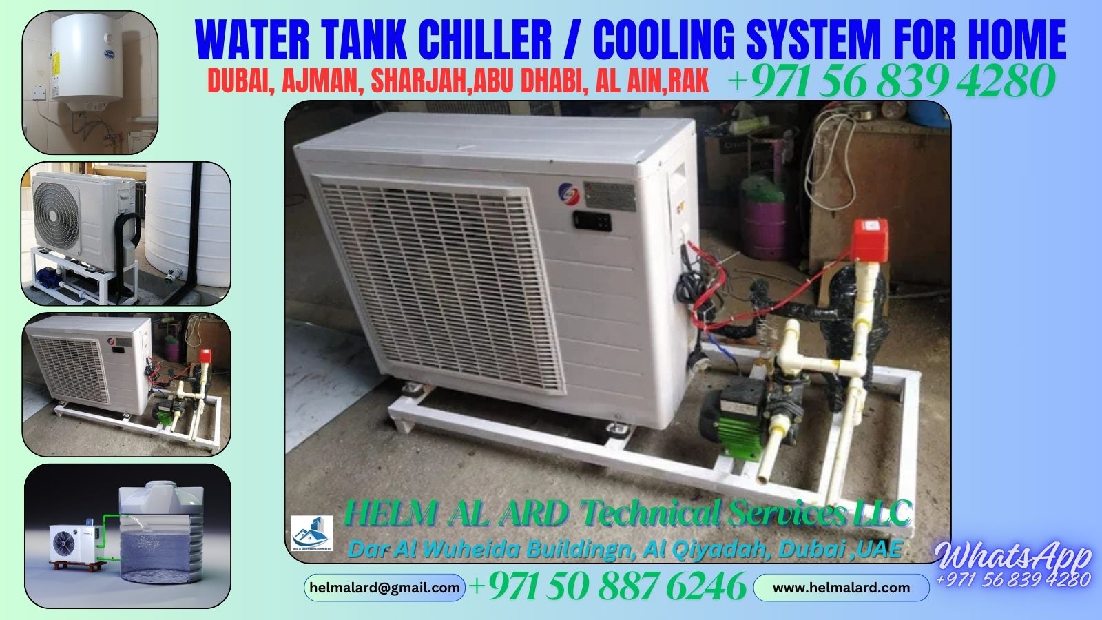 House Water tank cooling system Dubai, UAE, - SR Engineering Firm