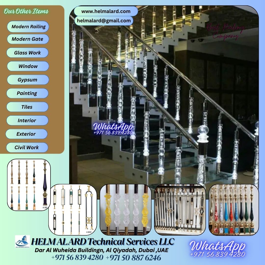 Qatar Stair handrail company in Doha - SR Engineering Firm