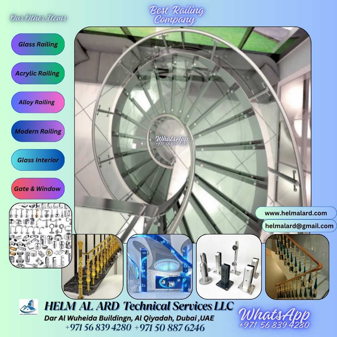 Stair Railing UAE , Staircase UAE, Stair Handrail UAE - SR Engineering Firm
