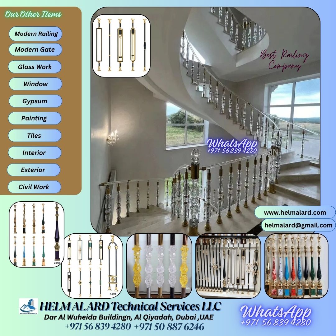 oman qatar, Dubai railing Company - SR Engineering Firm