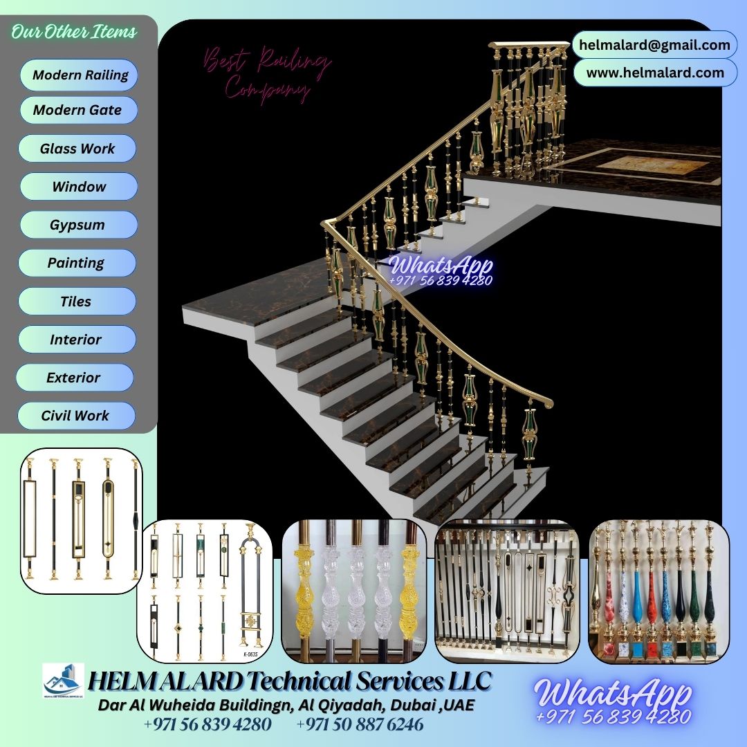 Railing Balcony Fixing Company in Dubai, - SR Engineering Firm