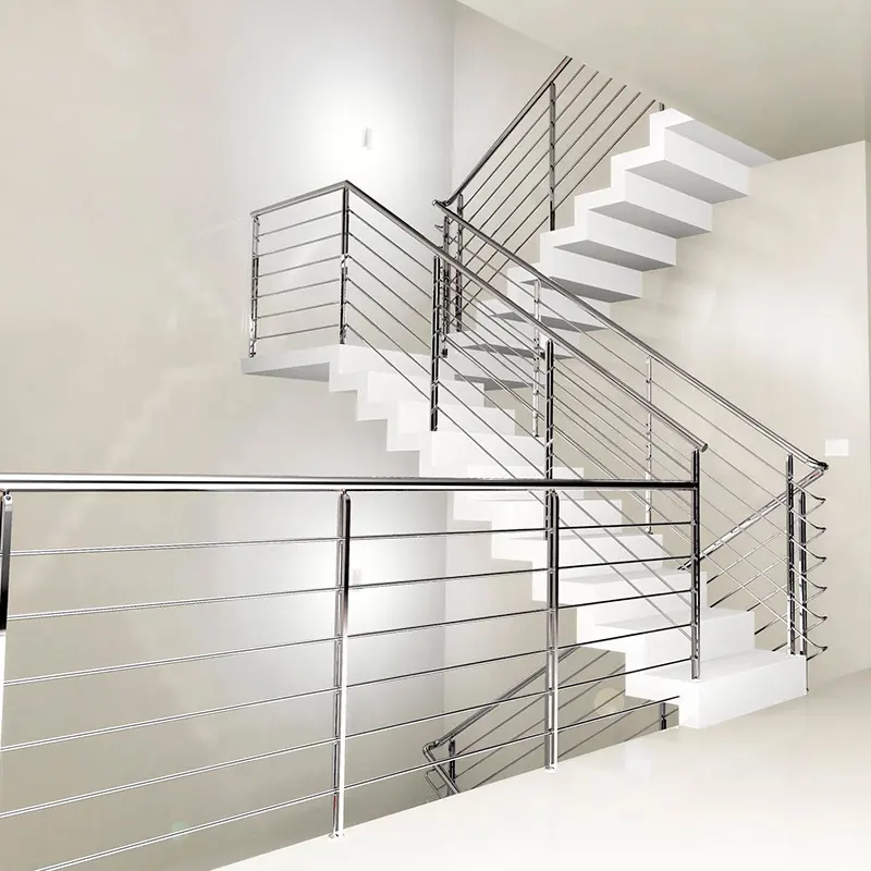 stainless staircase handrail railing sharjah - SR Engineering Firm
